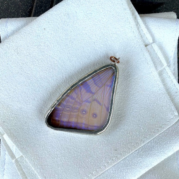 Sterling Silver 925 Butterfly Wing Pendant - Picture 14 of 14